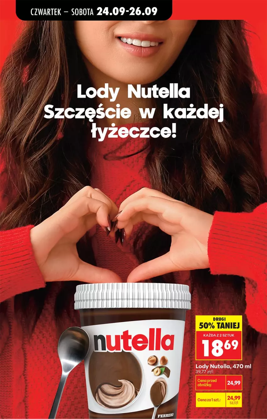 Gazetka promocyjna Biedronka - Od Czwartku - ważna 24.09 do 30.09.2026 - strona 65 - produkty: Lody, Nutella