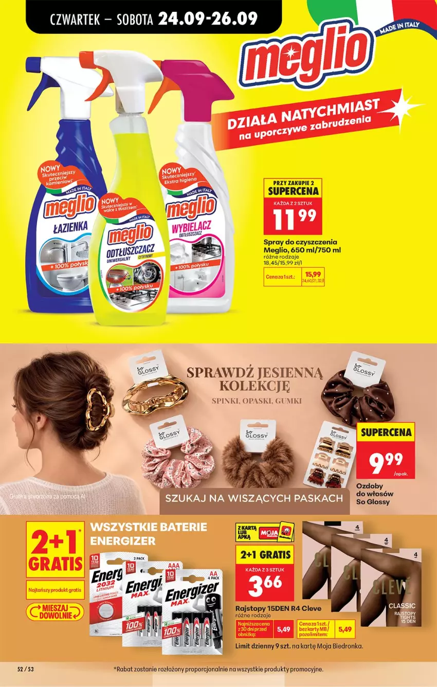 Gazetka promocyjna Biedronka - Od Czwartku - ważna 24.09 do 30.09.2026 - strona 80 - produkty: Por, Rajstopy, Spray do czyszczenia, Top