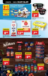 Gazetka promocyjna Biedronka - Od Czwartku - Gazetka - ważna od 30.09 do 30.09.2026 - strona 52 - produkty: Rycki Edam, Cheddar, Krakus, Ser, Gin, Gra, Jogurt, Mlekovita, Edam, Owoce, Kabanos, Flora, Grafika, Mleko