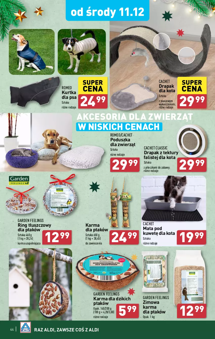 Gazetka promocyjna Aldi - Pełna oferta - ważna 09.12 do 15.12.2024 - strona 44 - produkty: Drapak, Fa, Kurtka, Poduszka