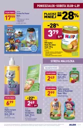 Gazetka promocyjna Aldi - Gazetka - ważna od 04.09 do 04.09.2021 - strona 19 - produkty: HiPP, Mydło w płynie, Marchewka, Sos, Mus, BoboVita, Klej, Królik, Tera, Szampon, Danie dla dzieci, Dzieci, Danio, Owoce, Mydło, Psi Patrol, Fa