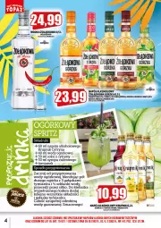 Gazetka promocyjna Topaz - Gazetka - Gazetka - ważna od 30.06 do 30.06.2023 - strona 4 - produkty: Sok, Cytryny, Sitko, Wódka, Syrop, Limonka, Krupnik, Arbuz, Lanki, Napój, Olej