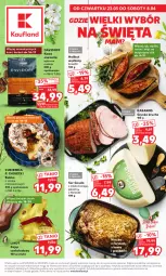 Gazetka promocyjna Kaufland - Oferta ważna od 23.03.2023 do 08.04.2023 lub do wyczerpania zapasów. - Gazetka - ważna od 08.04 do 08.04.2023 - strona 1 - produkty: Halibut, Ser, Cukier, Kawa ziarnista, Kaczka, Stół, Kawa, Szynka, Babka, Kabanos, Deser, Gouda, Davidoff, Lindt, Fa