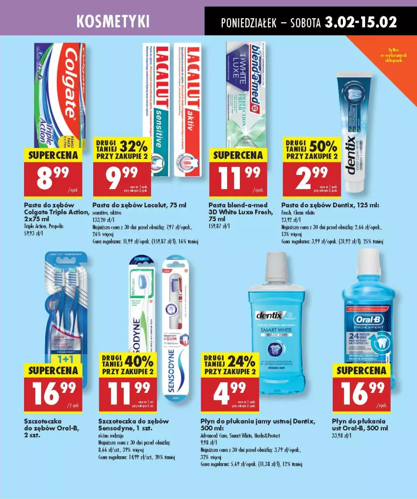 Gazetka promocyjna Biedronka - Twoje Piękne Strony - ważna 03.02 do 16.02.2025 - strona 47 - produkty: Colgate, Lacalut, LG, Płyn do płukania, Propolis, Sensodyne, Szczoteczka, Szczoteczka do zębów