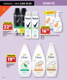 Gazetka promocyjna Biedronka - Twoje Piękne Strony - Gazetka - ważna od 16.02 do 16.02.2025 - strona 46 - produkty: Emulsja, Por, Lactacyd, Rexona, Tran, Dove, Antyperspirant, Fa