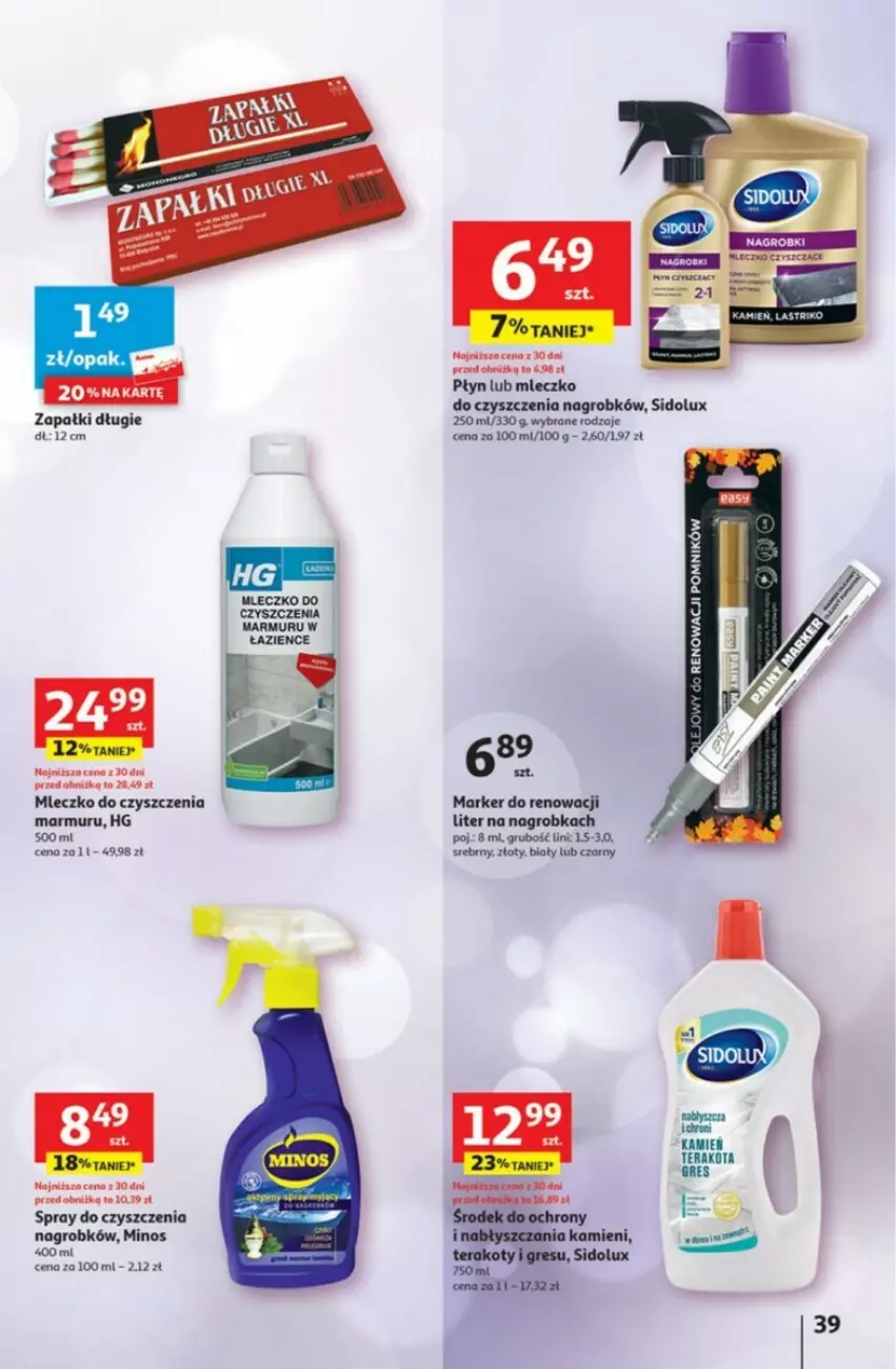 Gazetka promocyjna Auchan - ważna 28.09 do 04.10.2023 - strona 33 - produkty: Gres, Marker, Mleczko, Sidolux, Spray do czyszczenia, Tera