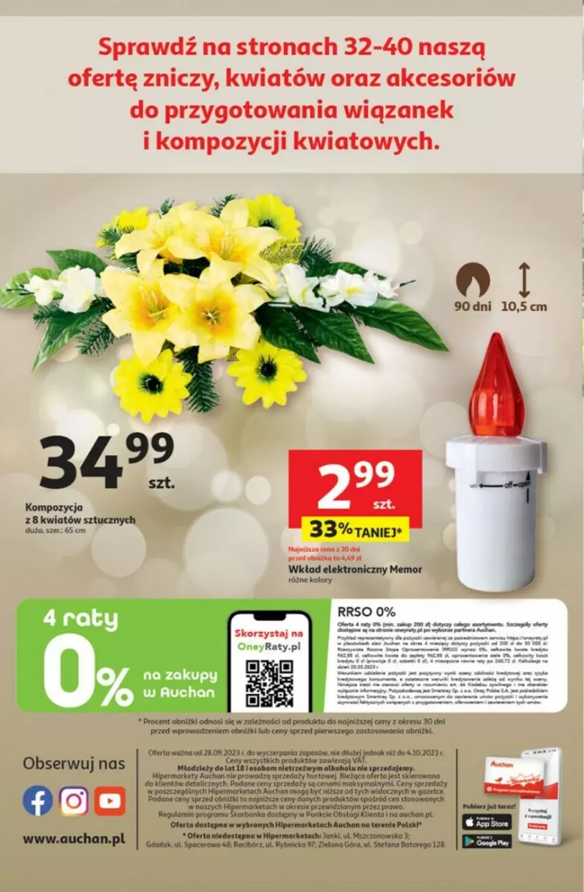 Gazetka promocyjna Auchan - ważna 28.09 do 04.10.2023 - strona 35 - produkty: Fa, Ice tea, Rum, Ser, Woda, Znicz