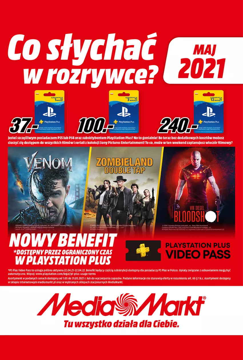 Gazetka promocyjna Media Markt - Gazetka Media Markt - ważna 01.05 do 31.05.2021 - strona 1 - produkty: PlayStation