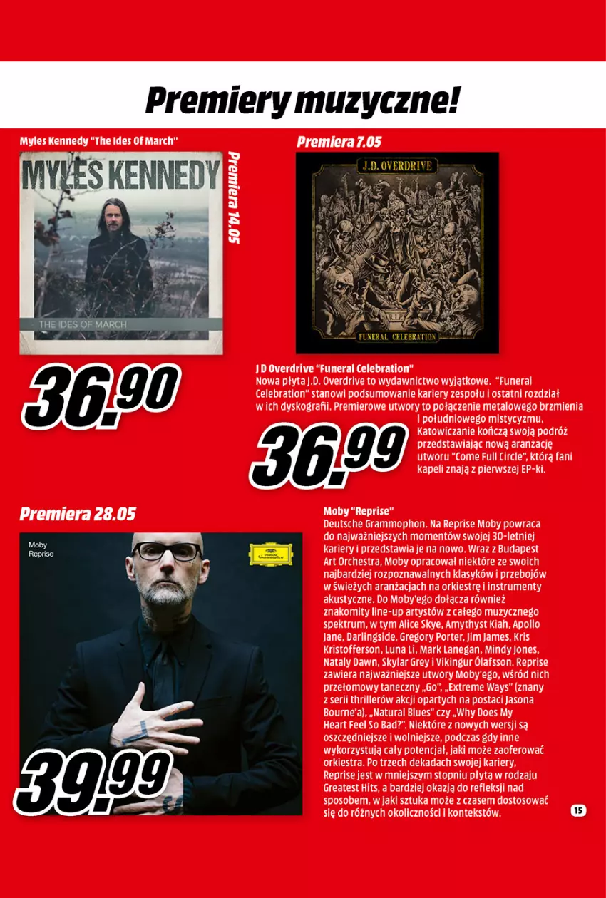 Gazetka promocyjna Media Markt - Gazetka Media Markt - ważna 01.05 do 31.05.2021 - strona 15 - produkty: Fa, Gra, Mop, Płyta, Por, Rum, Ser, Thriller, Top