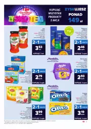 Gazetka promocyjna Carrefour - Gazetka Market Zyskoteka - Gazetka - ważna od 09.10 do 09.10.2021 - strona 3 - produkty: Lubella, Makaron, Ciastka, Sos, Gra, Zott, Bell, Kosz, Lipton, Podravka, Bella, Herbata, Oreo, Pomidory, Milka, Pomidory krojone