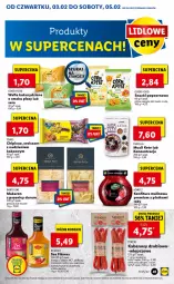 Gazetka promocyjna Lidl - GAZETKA - Gazetka - ważna od 05.02 do 05.02.2022 - strona 41 - produkty: Makaron, Sos, Ser, Rum, Pur, Mus, Chipicao, Papryka, Croissant, Wafle, Konfitura, Pizza, PIKOK, Popcorn, Kabanos, Kakao, Masło, Mango, Olej