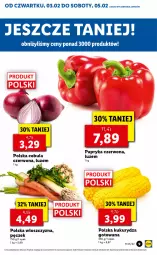 Gazetka promocyjna Lidl - GAZETKA - Gazetka - ważna od 05.02 do 05.02.2022 - strona 9 - produkty: Cebula, Papryka czerwona, Papryka, Kukurydza