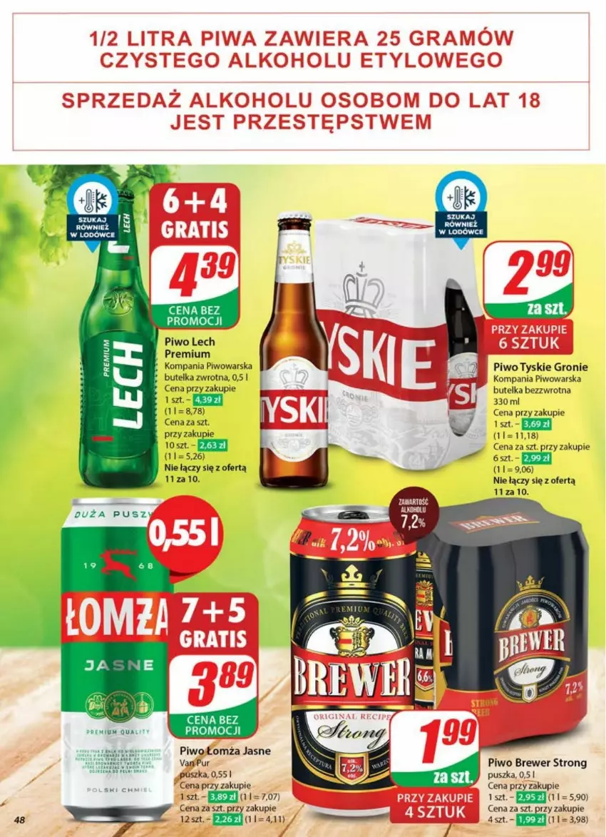 Gazetka promocyjna Dino - ważna 23.04 do 29.04.2025 - strona 43 - produkty: Piwo, Pur, Tyskie
