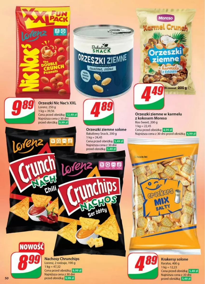 Gazetka promocyjna Dino - ważna 23.04 do 29.04.2025 - strona 46 - produkty: Kokos, Krakersy, Lorenz, Orzeszki, Orzeszki ziemne