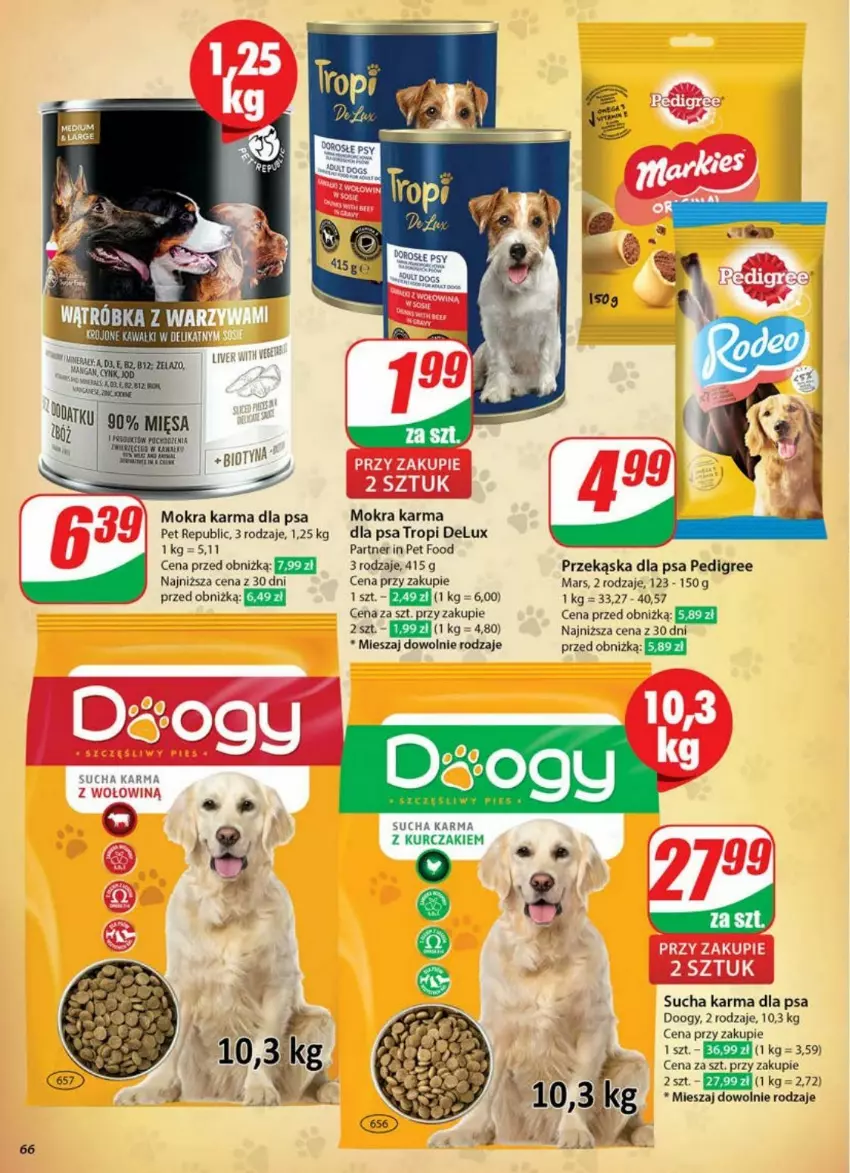 Gazetka promocyjna Dino - ważna 23.04 do 29.04.2025 - strona 63 - produkty: Kurczak, Mars, Mokra karma, Pedigree, Sucha karma