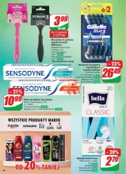 Gazetka promocyjna Dino - Gazetka - ważna od 29.04 do 29.04.2025 - strona 65 - produkty: Palette, Gra, Bell, Perfum, Pasta do zębów, Leon, Szynka, Schauma, Gillette, Maszynka, Bella, Maszynka do golenia, Wkładki, Sensodyne