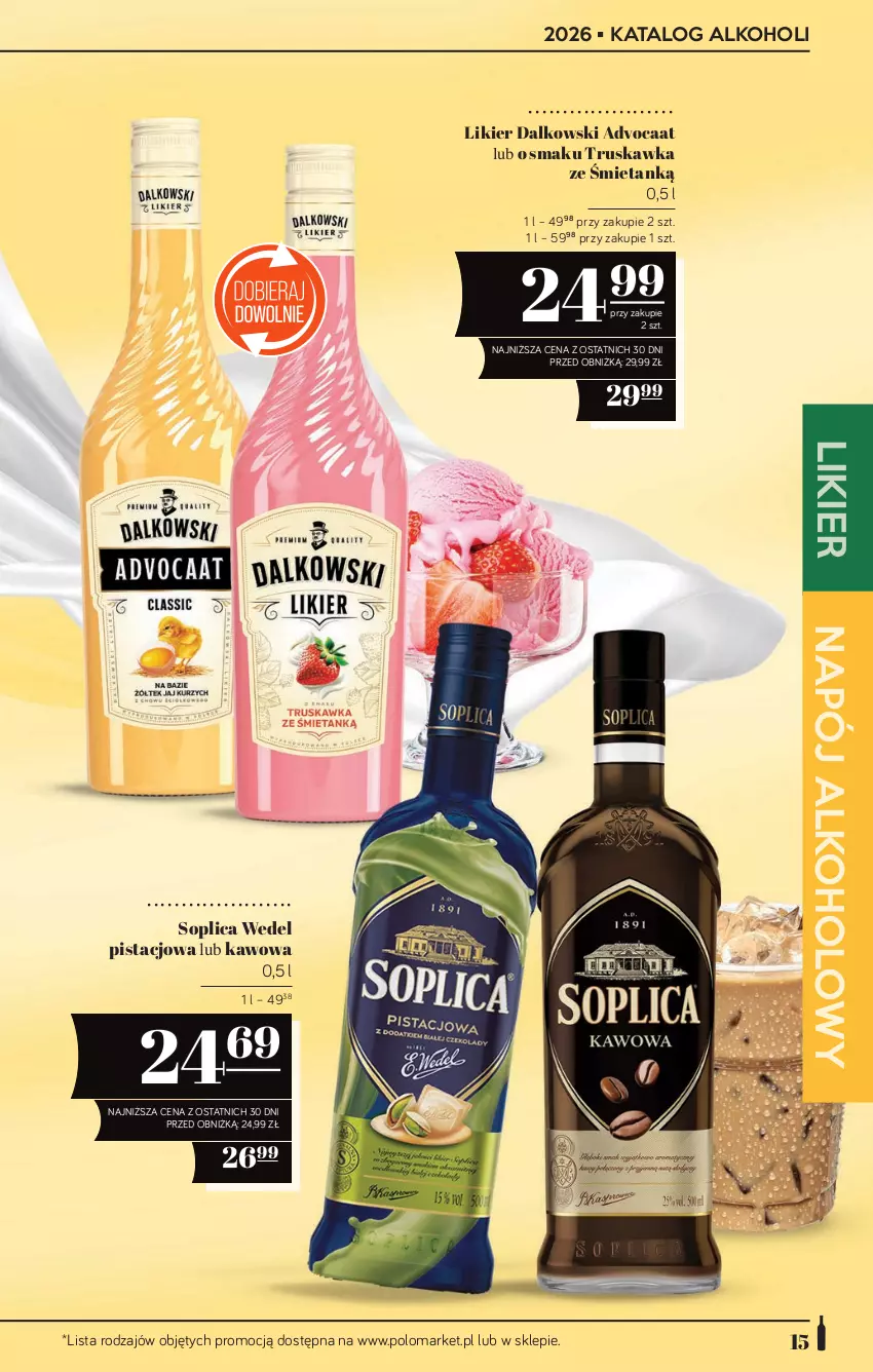 Gazetka promocyjna PoloMarket - Katalog alkoholi 12/2026 - ważna 02.07 do 15.07.2026 - strona 15 - produkty: Advocaat, Likier, Napój, Soplica