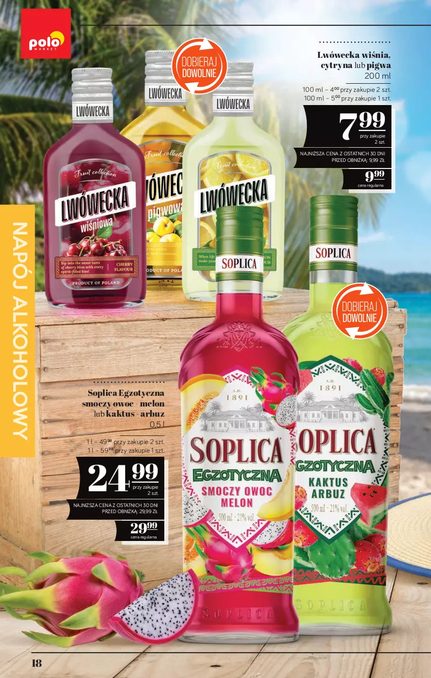 Gazetka promocyjna PoloMarket - Katalog alkoholi 12/2026 - ważna 02.07 do 15.07.2026 - strona 18 - produkty: Arbuz, Kaktus, Melon, Napój, Soplica