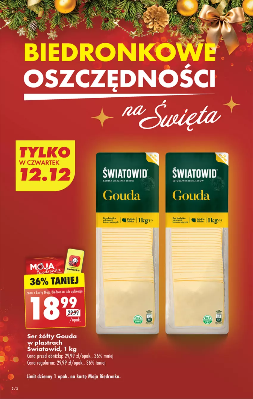 Gazetka promocyjna Biedronka - Od Czwartku - ważna 12.12 do 18.12.2024 - strona 2 - produkty: Dada, Fa, Gouda, Mola, Ser