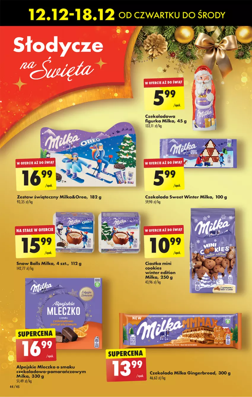 Gazetka promocyjna Biedronka - Od Czwartku - ważna 12.12 do 18.12.2024 - strona 48 - produkty: Ciastka, Czekolada, Gin, Milka, Mleczko, Oreo