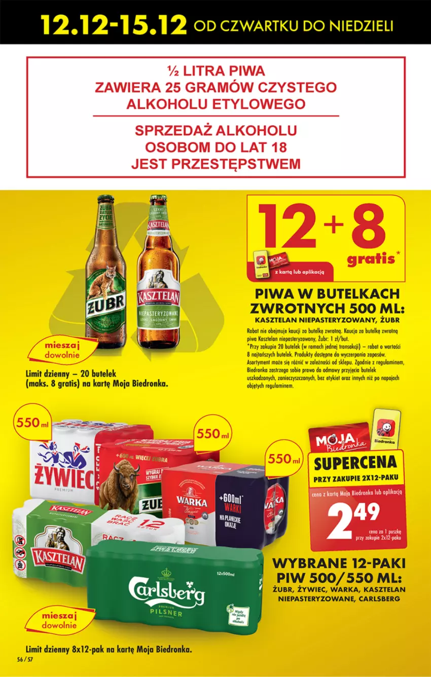 Gazetka promocyjna Biedronka - Od Czwartku - ważna 12.12 do 18.12.2024 - strona 64 - produkty: Carlsberg, Gra, Kasztelan, Piwa, Rama, Robot, Tran, Warka