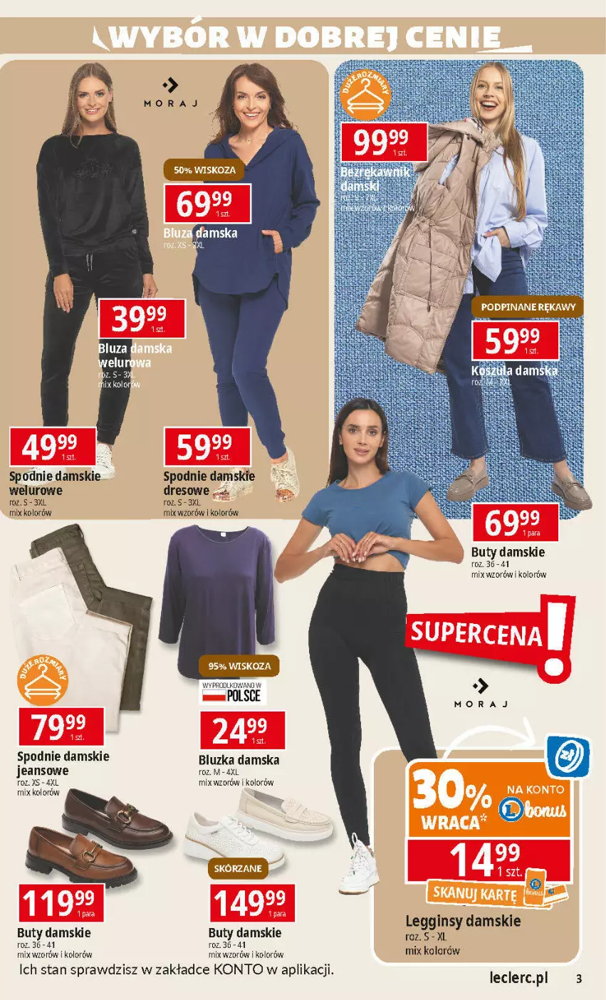 Gazetka promocyjna E Leclerc - ważna 11.02 do 22.02.2025 - strona 3 - produkty: Buty, Dres, Gin, Legginsy, Spodnie