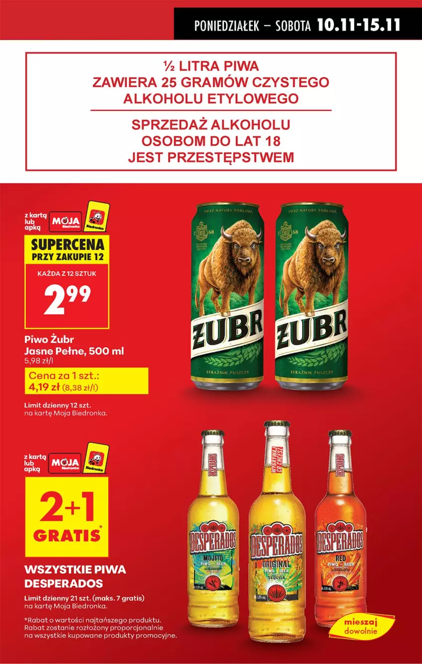 Gazetka promocyjna Biedronka - Od Poniedziałku - ważna 10.11 do 15.11.2025 - strona 13 - produkty: Desperados, Gra, LG, Piwa, Piwo, Por