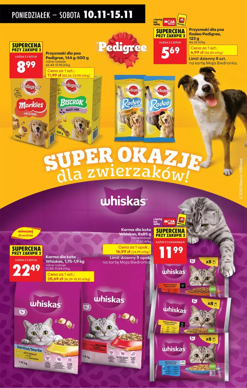 Gazetka promocyjna Biedronka - Od Poniedziałku - ważna 10.11 do 15.11.2025 - strona 80 - produkty: Fa, Pedigree, Przysmaki, Whiskas