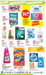 Gazetka promocyjna E Leclerc - Gazetka - ważna od 19.08 do 19.08.2023 - strona 13 - produkty: Ludwik, Pralki, Pur, Papier, Zawieszki, Tablet, Velvet, Vizir, Ręcznik, Chusteczki, Calgon, Płyn do mycia, Vanish, Zmywarki, Kapsułki do prania, Chusteczki do prania, LG