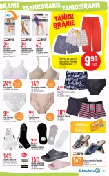 Gazetka promocyjna E Leclerc - Gazetka - ważna od 19.08 do 19.08.2023 - strona 19 - produkty: Klapki, Top, Ser, Kapcie, Ryba, Szorty, Biustonosz, Karp, Rajstopy, Skarpetki, Slipy, Figi, Bokserki