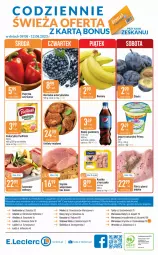 Gazetka promocyjna E Leclerc - Gazetka - ważna od 19.08 do 19.08.2023 - strona 20 - produkty: Kurczak, Banany, Jogurt naturalny, Ser, Borówka, Borówka amerykańska, Zott, Jogurt, Papryka, Szynka, Napój gazowany, Kotlet, Pudliszki, Napój