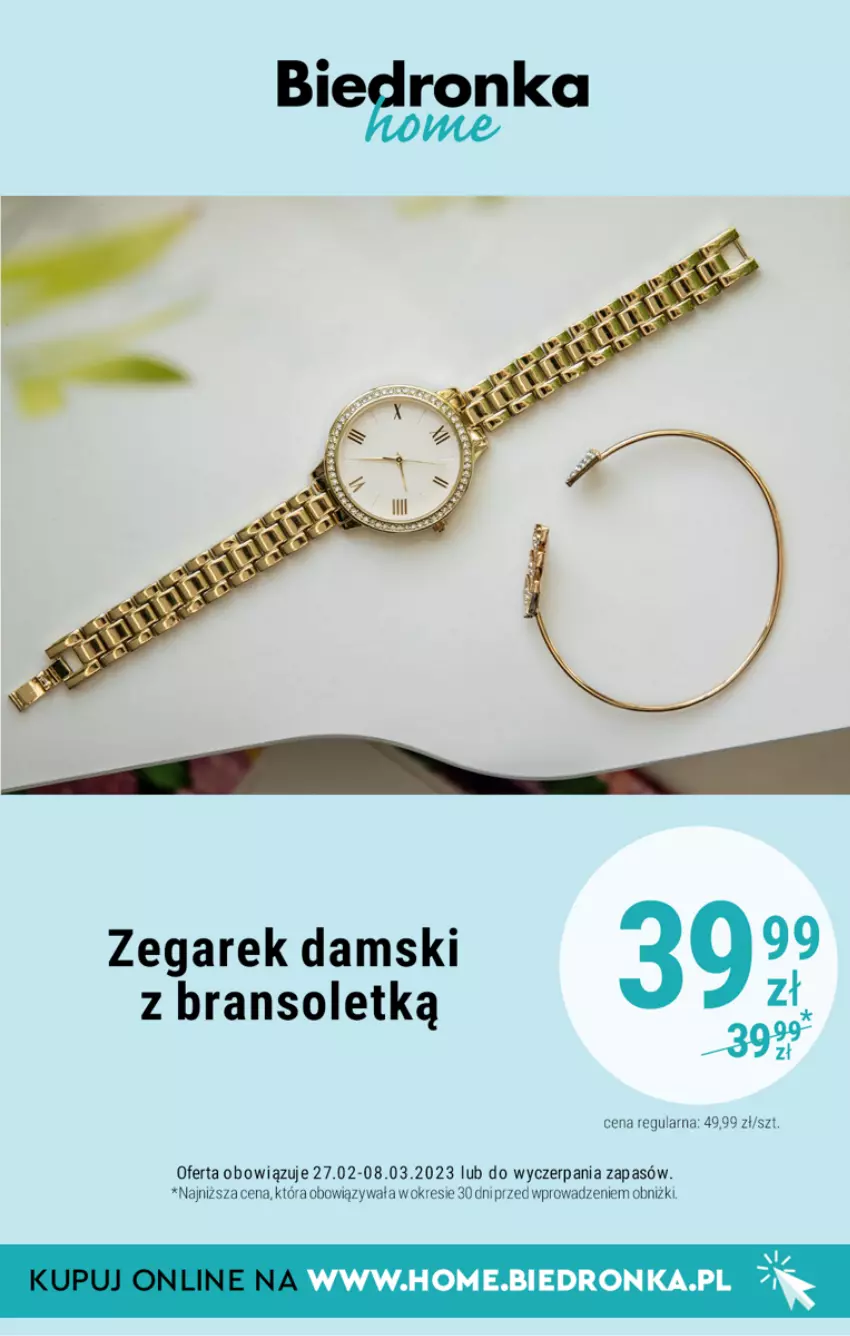 Gazetka promocyjna Biedronka - Biedronka Home - ważna 26.02 do 05.03.2023 - strona 11 - produkty: Zegar, Zegarek