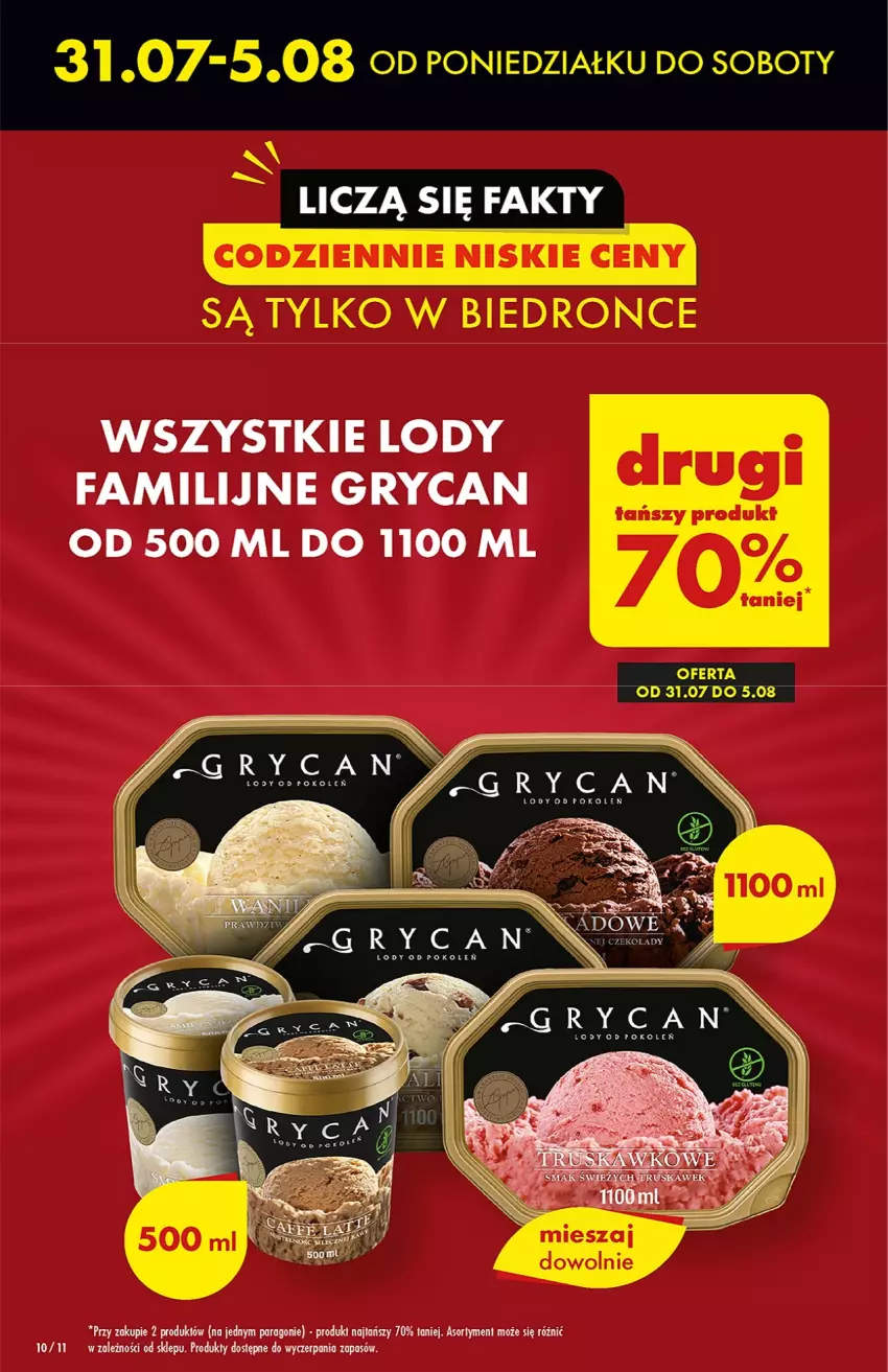 Gazetka promocyjna Biedronka - od Poniedziałku - ważna 07.08 do 12.08.2023 - strona 10 - produkty: Fa, Gry, Lody