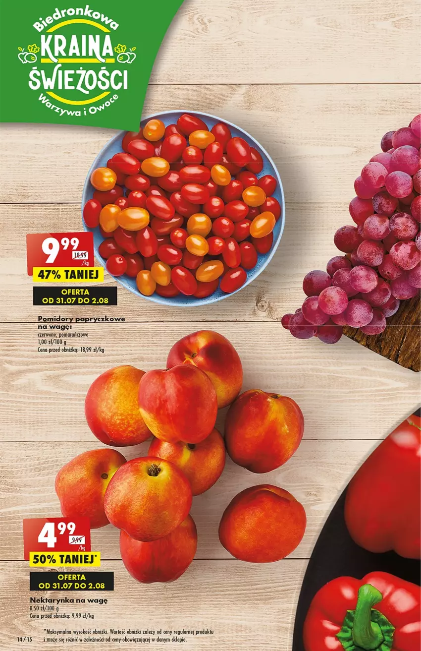 Gazetka promocyjna Biedronka - od Poniedziałku - ważna 07.08 do 12.08.2023 - strona 20 - produkty: Pomidory, Sok
