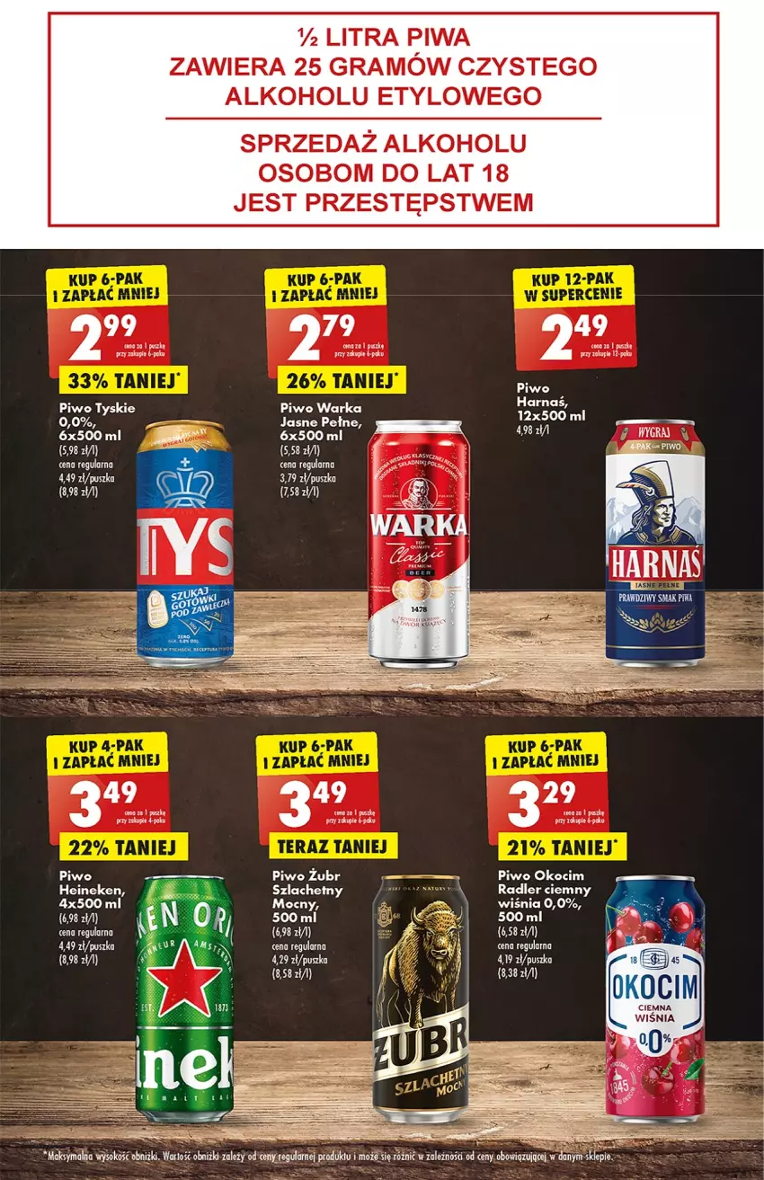 Gazetka promocyjna Biedronka - od Poniedziałku - ważna 07.08 do 12.08.2023 - strona 43 - produkty: Gra, Heineken, Koc, LG, Okocim, Piwa, Piwo, Radler, Sok, Tyskie, Warka