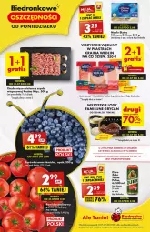 Gazetka promocyjna Biedronka - od Poniedziałku - Gazetka - ważna od 12.08 do 12.08.2023 - strona 1 - produkty: Piwa, Piwo, Mięso mielone z szynki, Mięso mielone, Gry, Gra, Borówka, Borówka amerykańska, Lody, Masło, Mięso, Fa