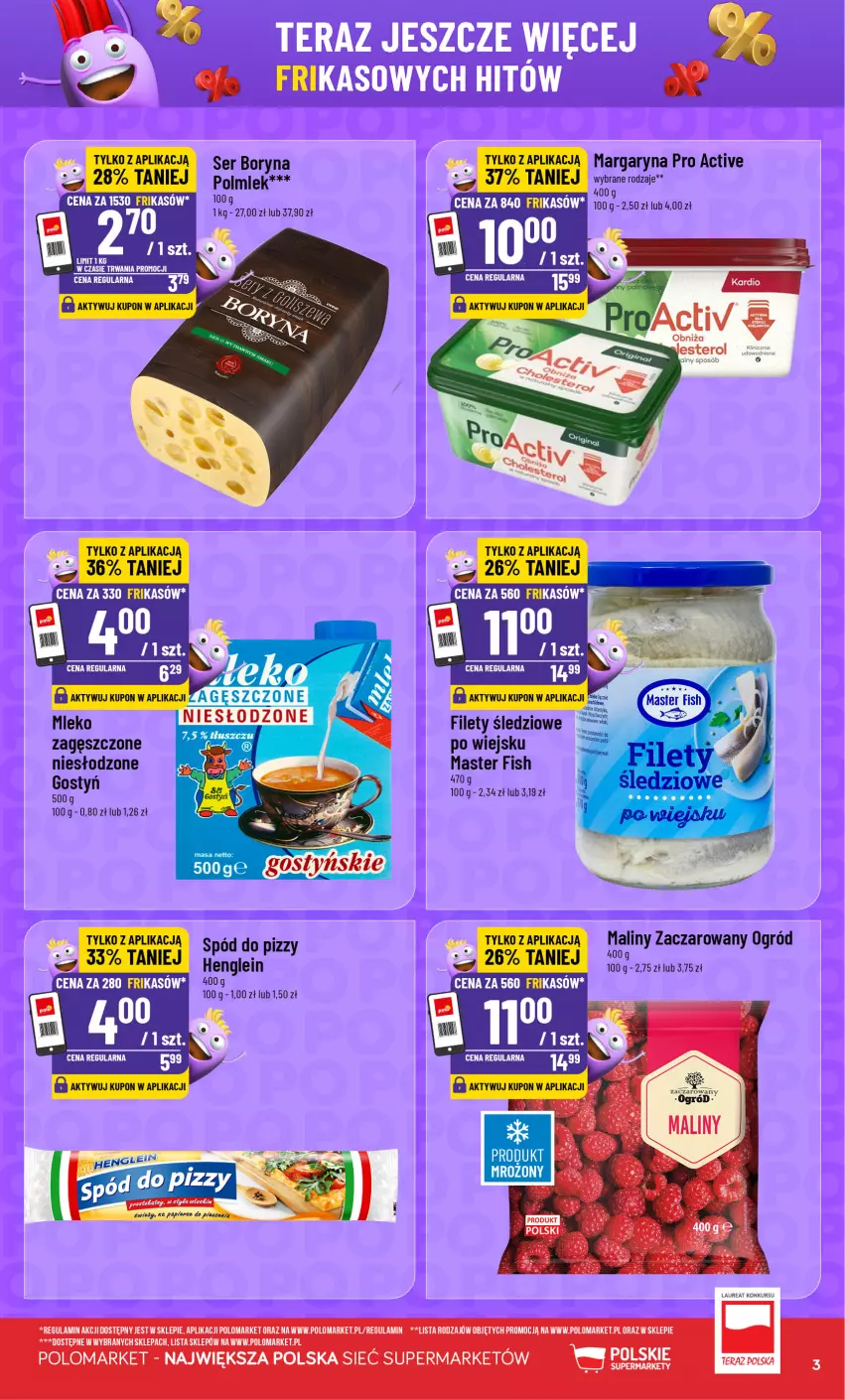 Gazetka promocyjna PoloMarket - Katalog Frikasy - ważna 23.09 do 29.09.2026 - strona 3 - produkty: Laur, Maliny, Margaryna, Mleko, Ogród, Papier, Ser