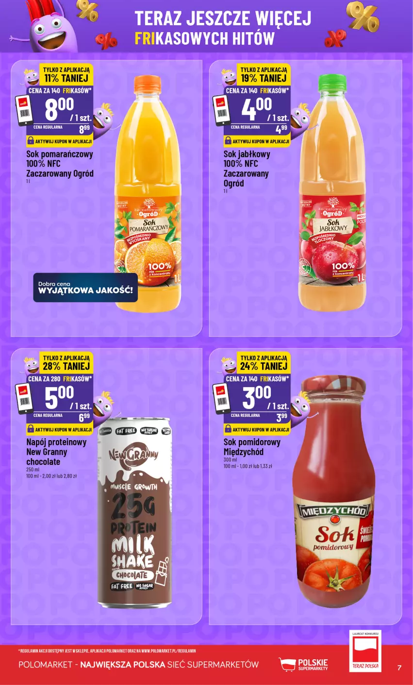 Gazetka promocyjna PoloMarket - Katalog Frikasy - ważna 23.09 do 29.09.2026 - strona 7 - produkty: Gra, Laur, Napój, Ogród, Sok, Sok jabłkowy, Sok pomarańczowy, Sok pomidorowy, Tera