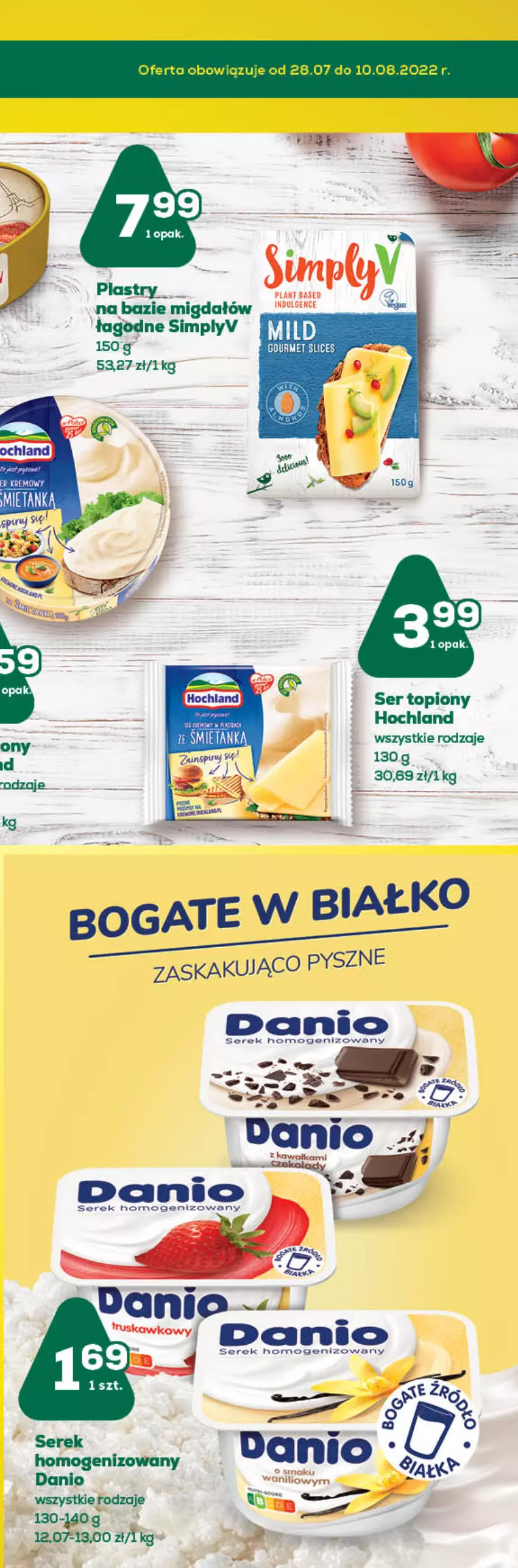 Gazetka promocyjna ABC - Gazetka - ważna 28.07 do 10.08.2022 - strona 6 - produkty: Danio, Hochland, Ser, Ser topiony, Serek, Serek homogenizowany, Top