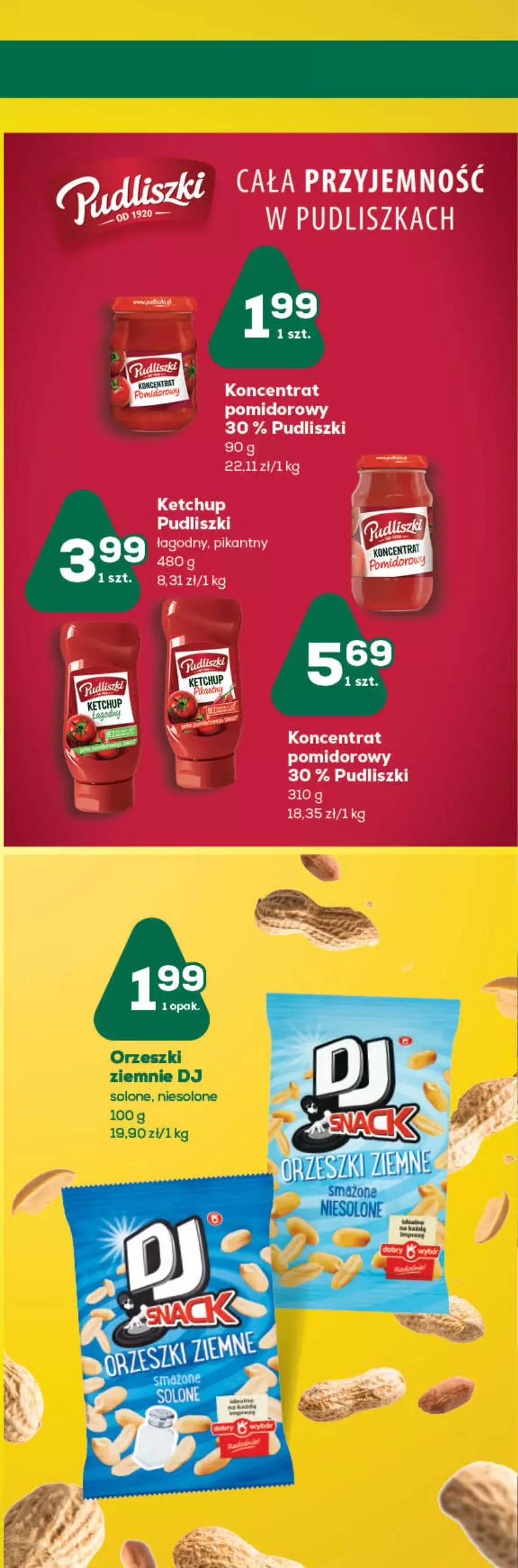 Gazetka promocyjna ABC - Gazetka - ważna 28.07 do 10.08.2022 - strona 8 - produkty: Ketchup, Koncentrat pomidorowy, Orzeszki, Pudliszki