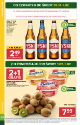 Gazetka promocyjna Stokrotka - Market - Gazetka - ważna od 05.02 do 05.02.2025 - strona 4 - produkty: Piwa, Piwo, Warzywa, Ser, Por, Gra, Kiwi, Tyskie, Serek homogenizowany, Serek, Owoce, Mięso