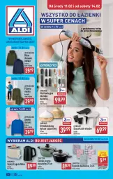 Gazetka promocyjna Aldi - Artykuły przemysłowe i tekstylia - Gazetka - ważna od 14.02 do 14.02.2026 - strona 1 - produkty: Sweter, Garnek, Czajnik, Toster, Dres, Ręcznik, Suszarka, Dyfuzor zapachowy, Bluza, Bluza dresowa, Piżama, Fa
