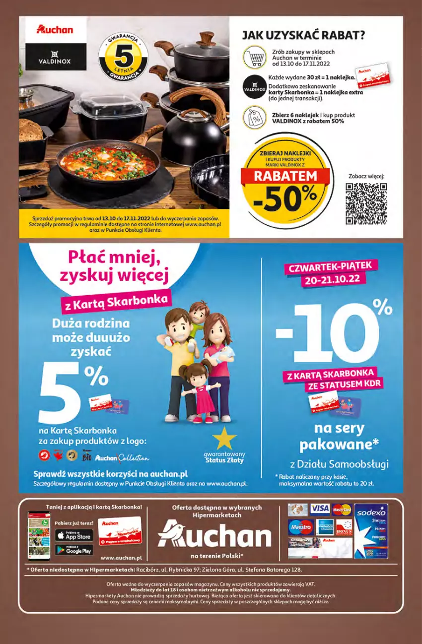 Gazetka promocyjna Auchan - Gazetka Koszyk Oszczędności Auchan Hipermarkety - ważna 19.10 do 29.10.2022 - strona 32 - produkty: Fa, Klej, Ser, Tera, Tran