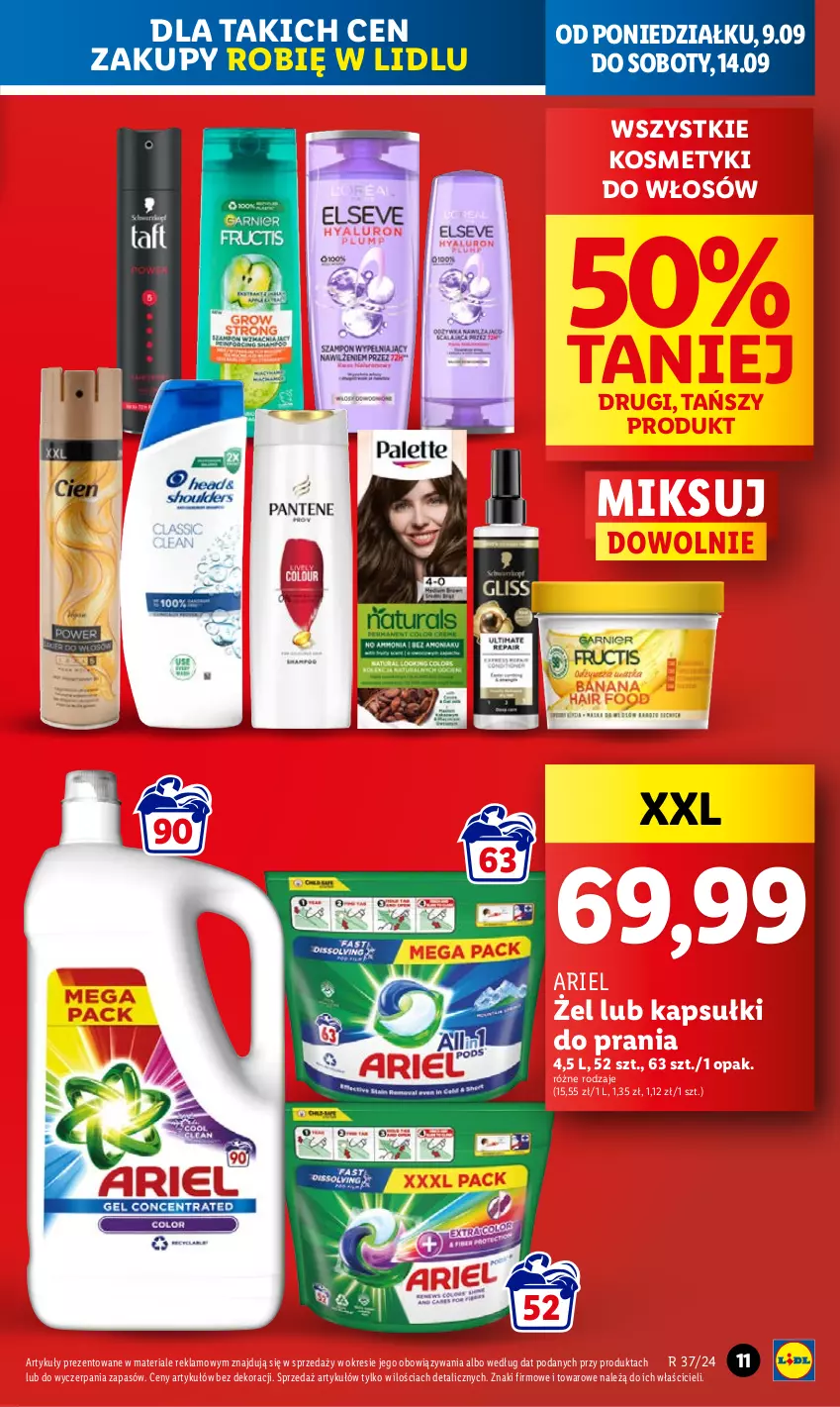 Gazetka promocyjna Lidl - GAZETKA - ważna 09.09 do 11.09.2024 - strona 13 - produkty: Ariel, Kapsułki do prania