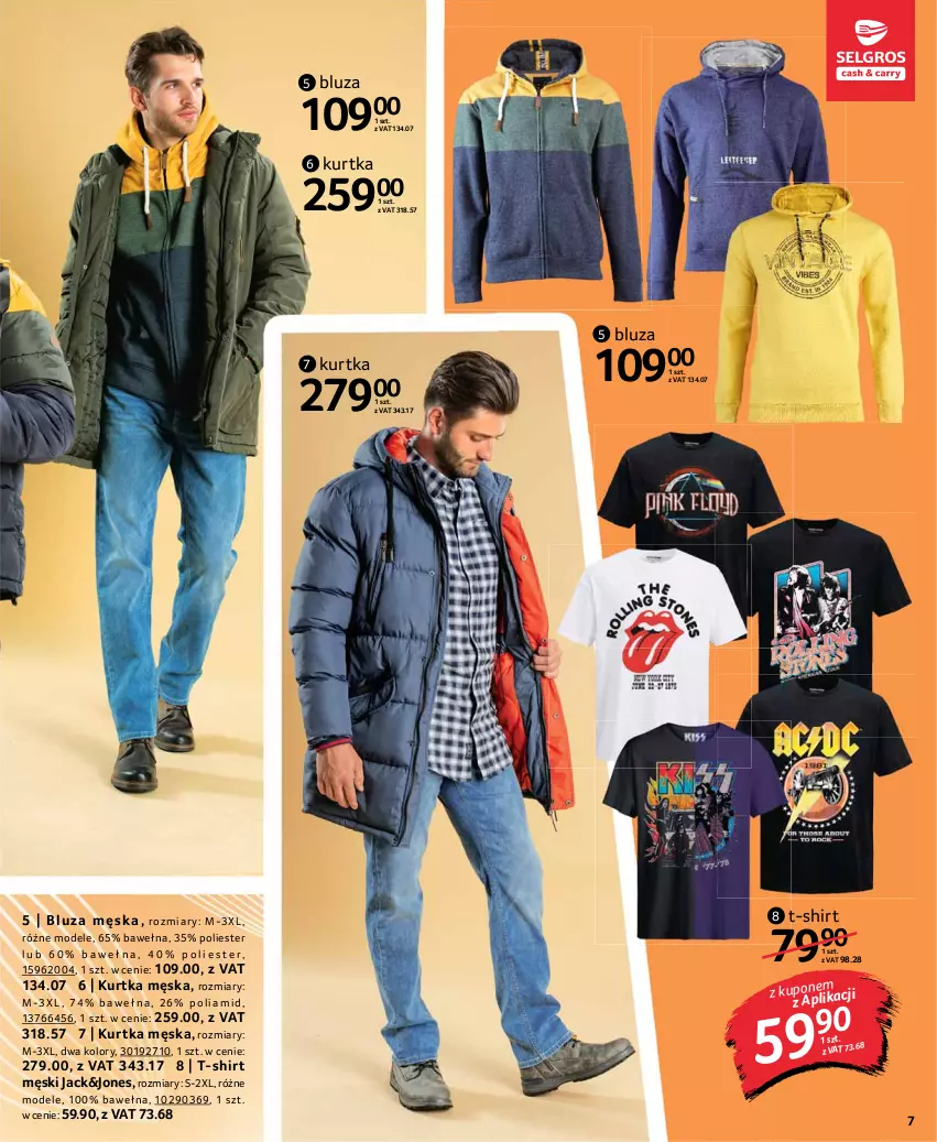 Gazetka promocyjna Selgros - Katalog Tekstylia - ważna 30.09 do 13.10.2021 - strona 7 - produkty: Bluza, Kurtka, T-shirt, Wełna