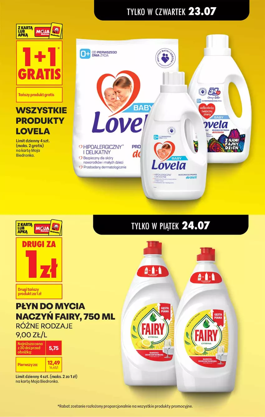 Gazetka promocyjna Biedronka - Od Czwartku - ważna 23.07 do 29.07.2026 - strona 17 - produkty: Dzieci, Fa, Fairy, Gra, Lovela, Piec, Płyn do mycia, Por