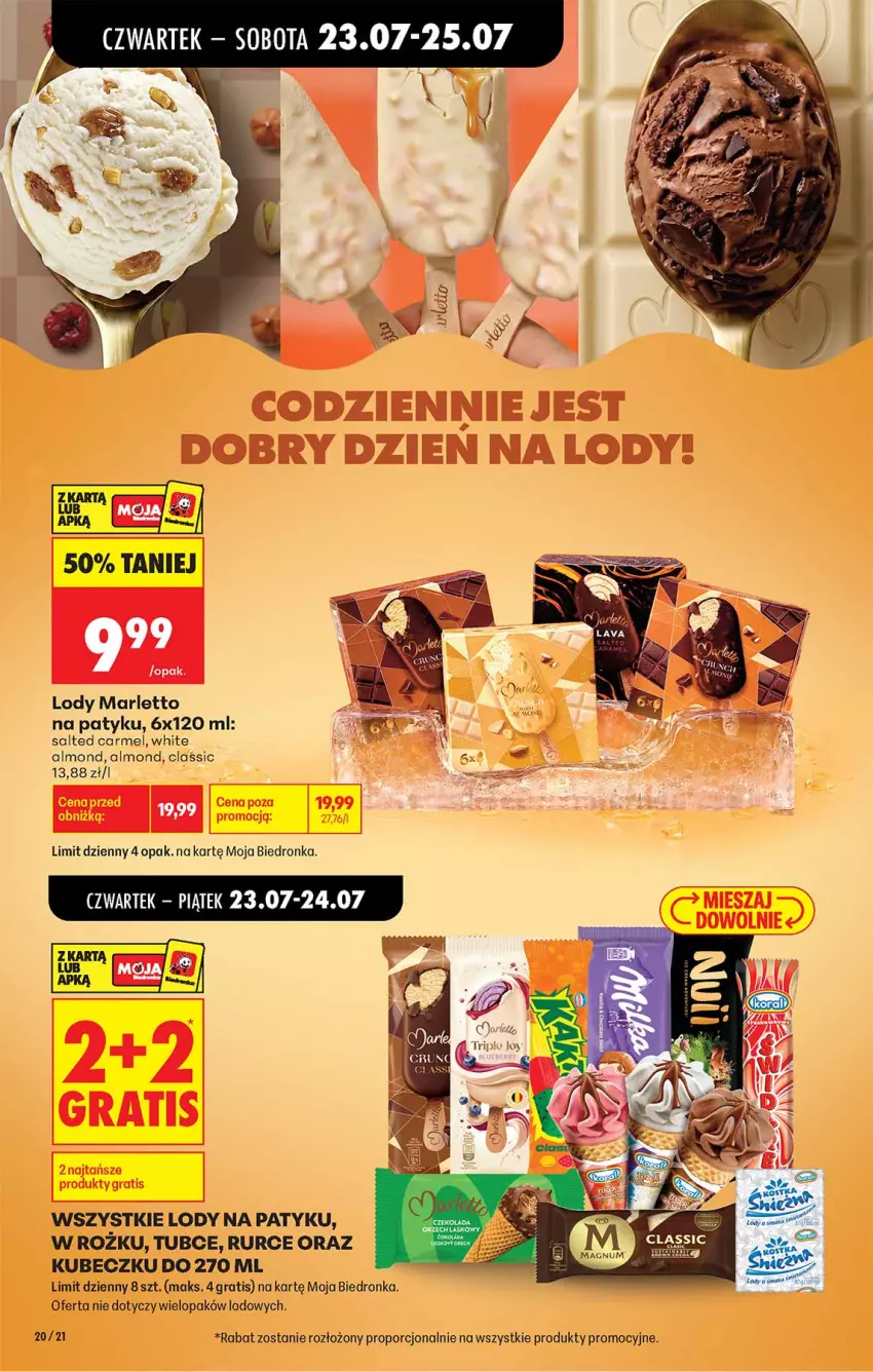 Gazetka promocyjna Biedronka - Od Czwartku - ważna 23.07 do 29.07.2026 - strona 20 - produkty: Gra, Lody, Por