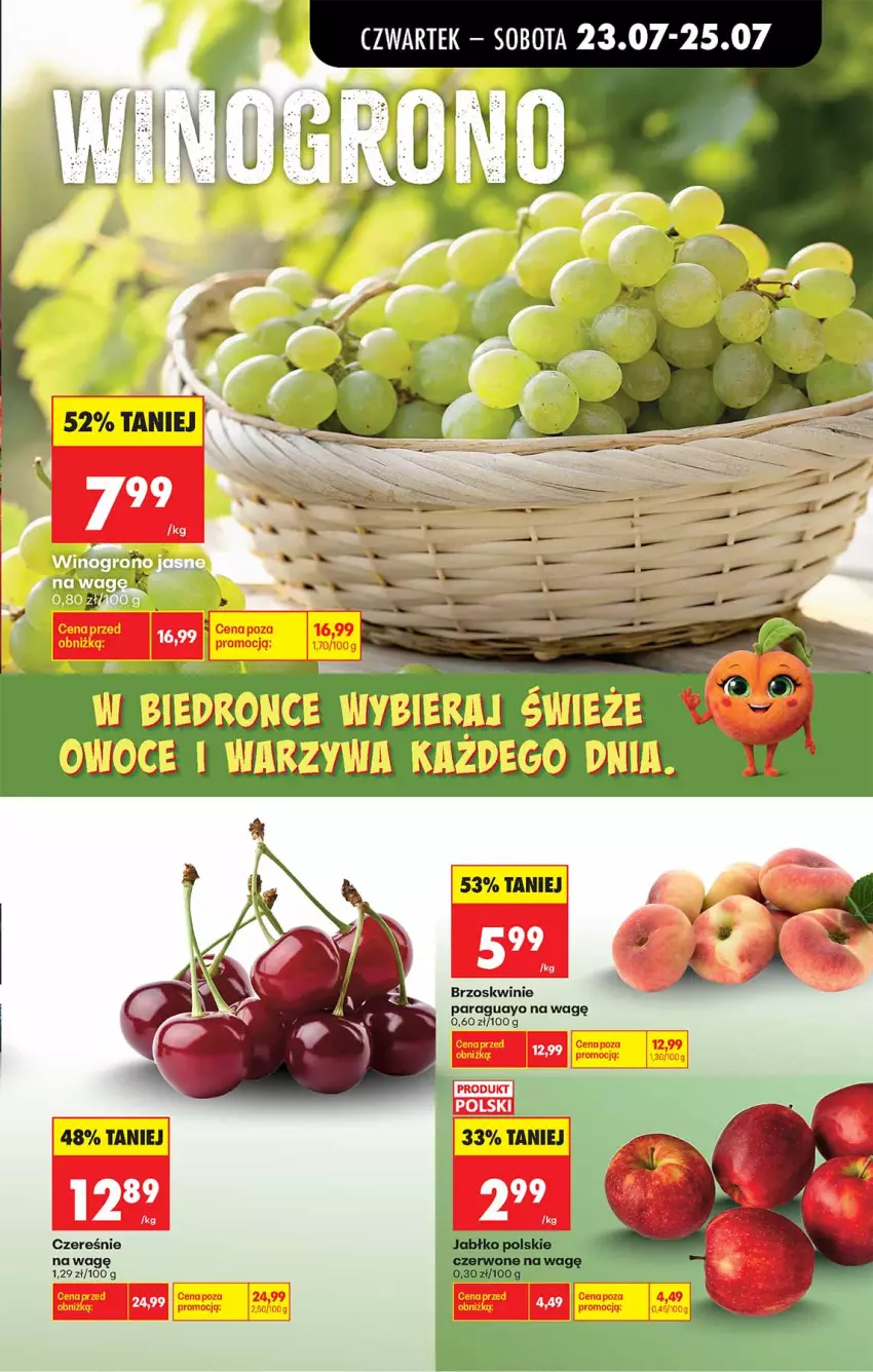 Gazetka promocyjna Biedronka - Od Czwartku - ważna 23.07 do 29.07.2026 - strona 23 - produkty: Brzoskwinie