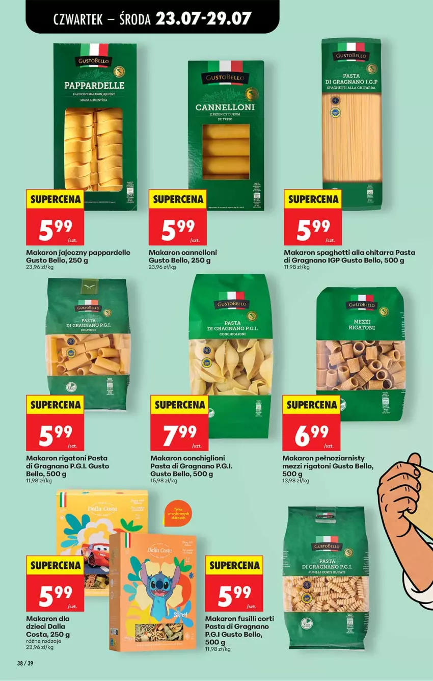 Gazetka promocyjna Biedronka - Od Czwartku - ważna 23.07 do 29.07.2026 - strona 38 - produkty: Bell, Dell, Dzieci, Fa, Gra, LG, Lion, Makaron, Rum, Spaghetti