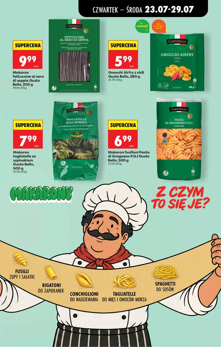 Gazetka promocyjna Biedronka - Od Czwartku - ważna 23.07 do 29.07.2026 - strona 39 - produkty: Bell, Gnocchi, Gra, LG, Lion, Makaron, Sałat, Sos, Spaghetti, Szpinak, Tagliatelle
